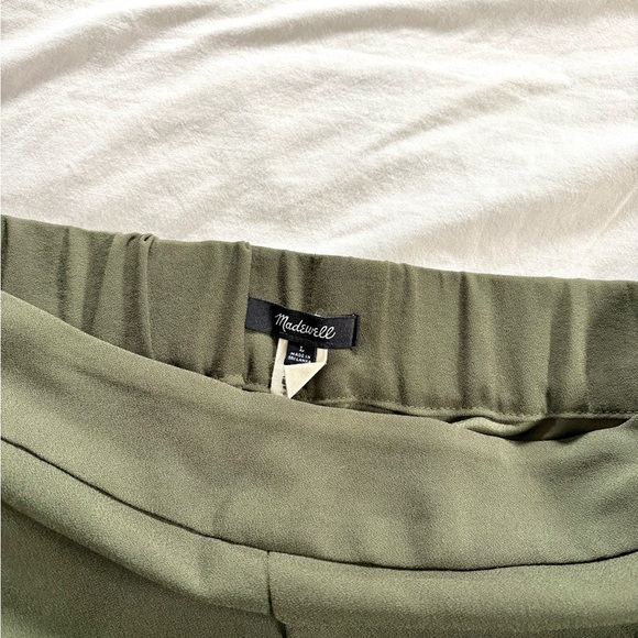 Madewell Huston Pull On Crop Pants size L in Kale - Picture 6 of 7